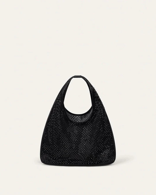 Small Mesh Sachetto in Black