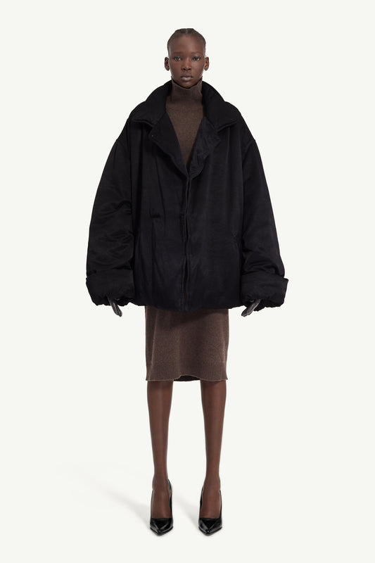 Oversized Padded Jacket in Black