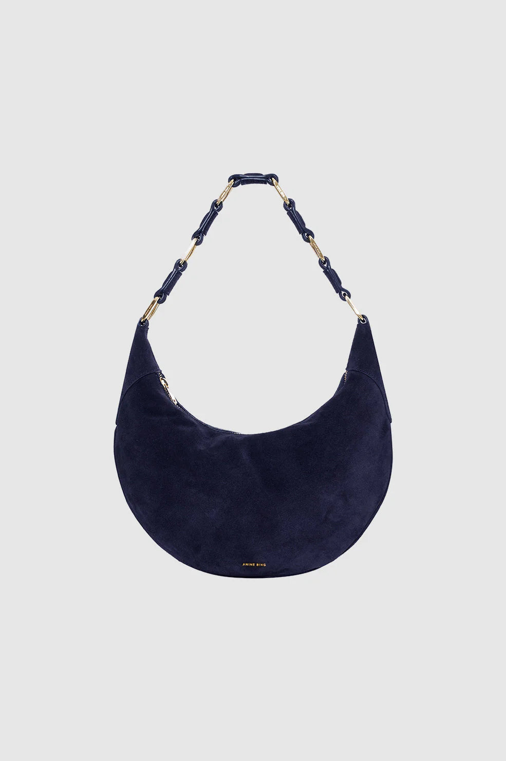 Kate Hobo Bag in Navy Suede