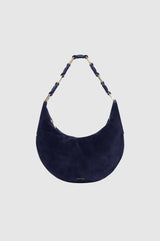 Kate Hobo Bag in Navy Suede