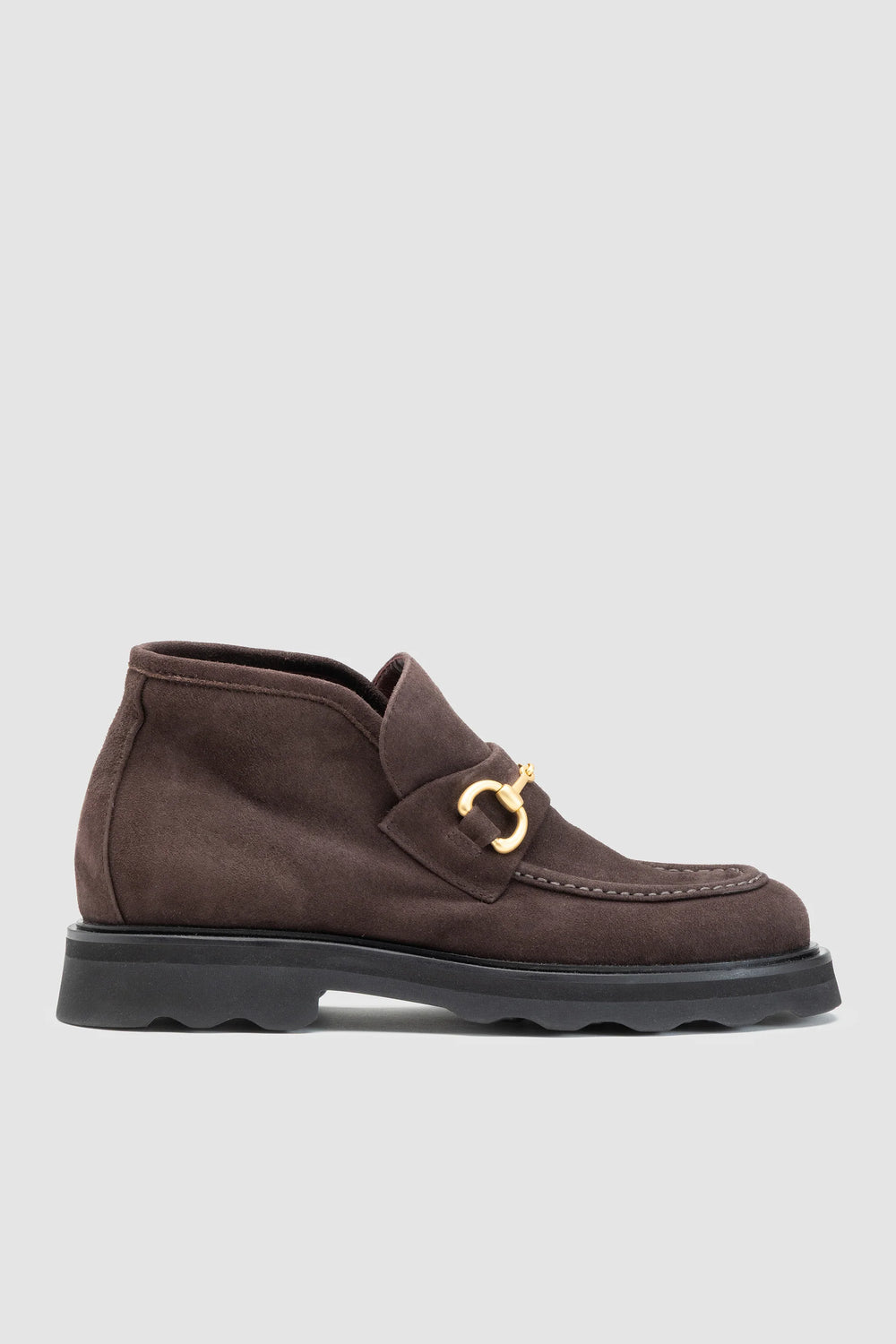 Ankle Loafer in Chocolate Suede