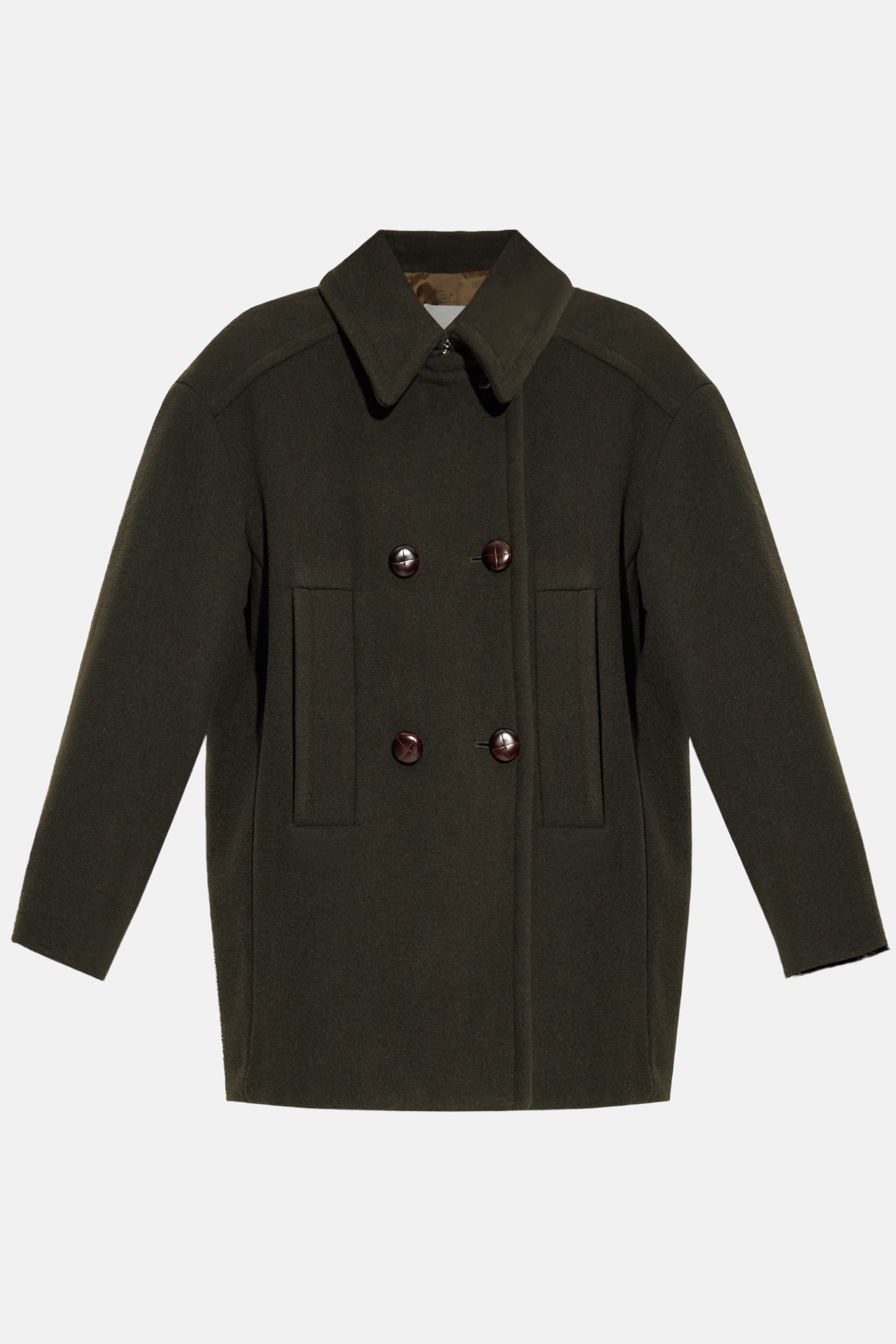 Fiby Coat in Dark Khaki