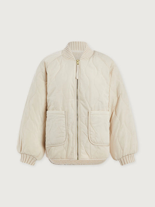 Serina Reversible Quilt Jacket in Sandshell