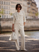 The Wide Leg Pant 30" in Pristine