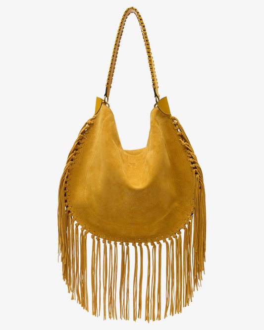 Oskan Hobo Soft Shoulder Bag in Saffron