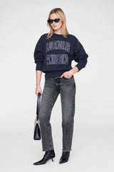 Harry Shrunken Sweatshirt LA in Vintage Black