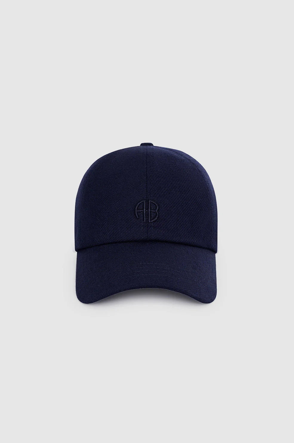 Jeremy Baseball Cap in Navy Wool