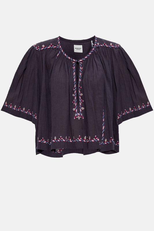 Felicity Blouse in Faded Night/Lilac