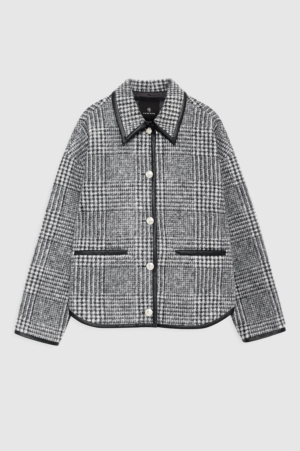 Camden Jacket in Black and Grey Check
