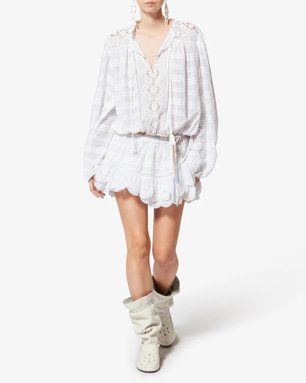 Preya Dress in White