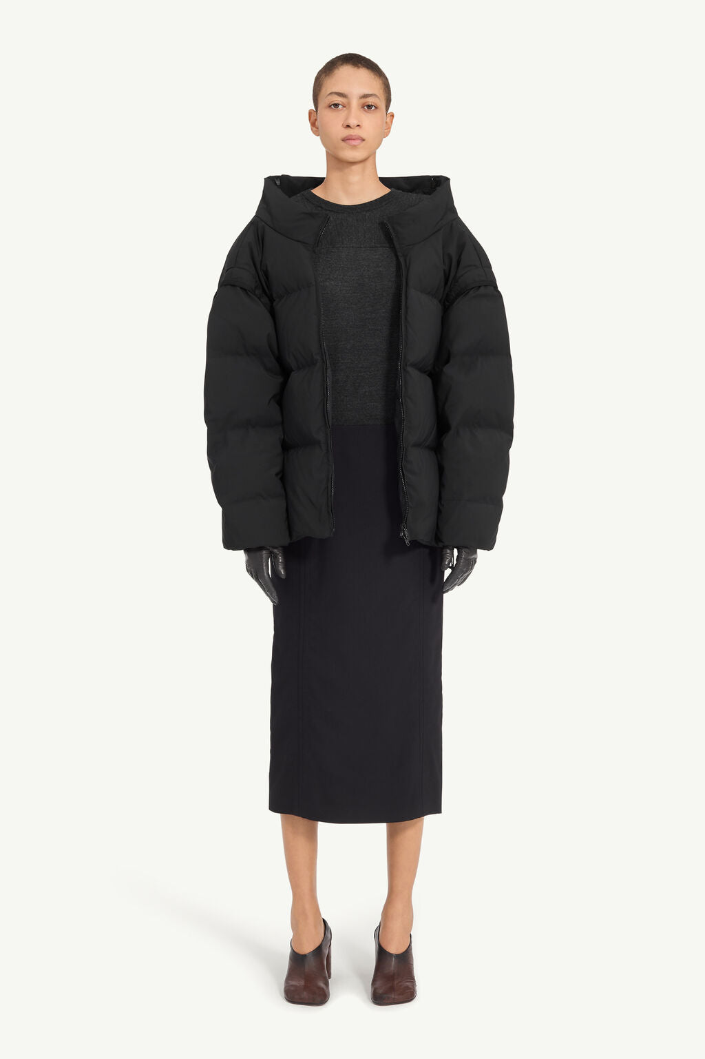 Multi-Wear Padded Jacket in Black