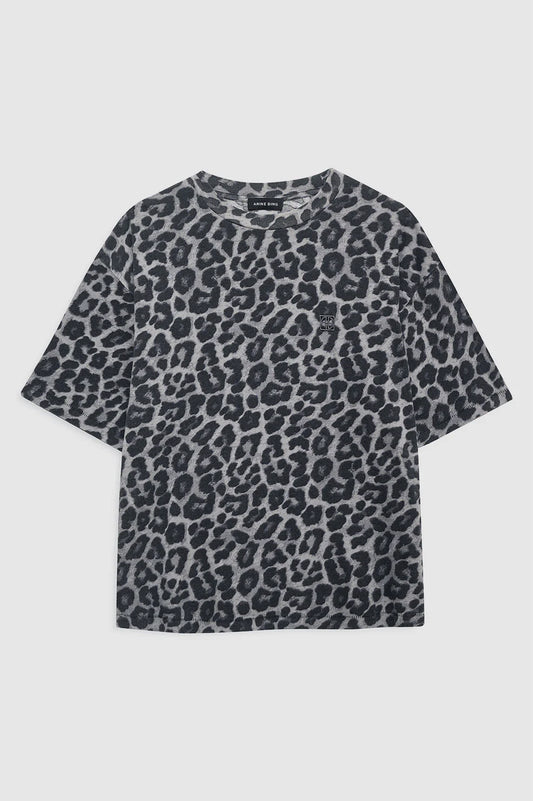 Cohen Tee in Grey Leopard