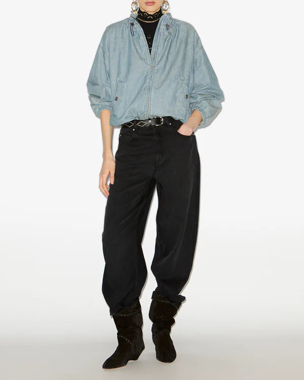 Plume Jacket in Blue