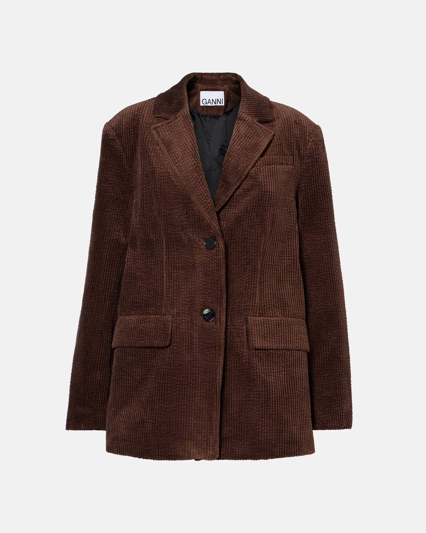 Seersucker Corduroy Blazer in Chicory Coffee