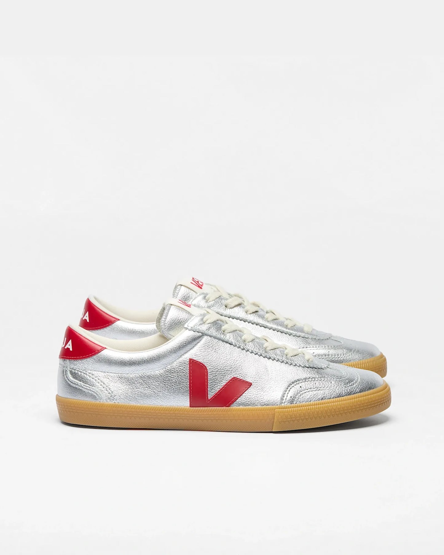 Volley Leather Silver Pepper Sneakers