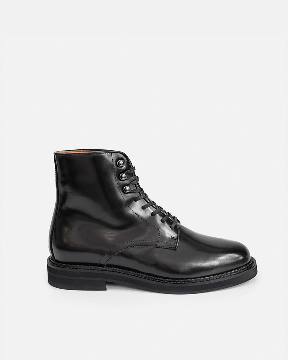 Detroit Lace Up Boots Licorice