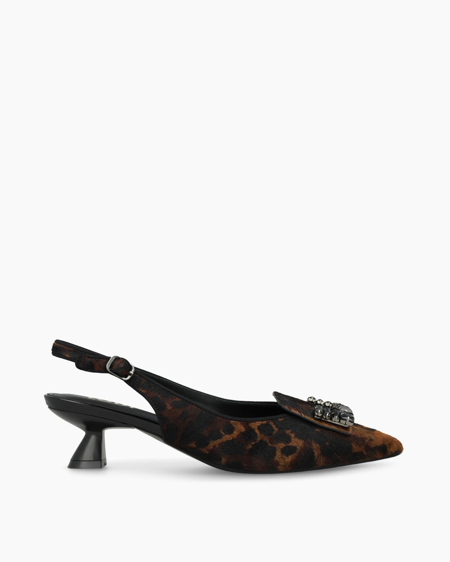 Rinola Slingback in Pony Leopard
