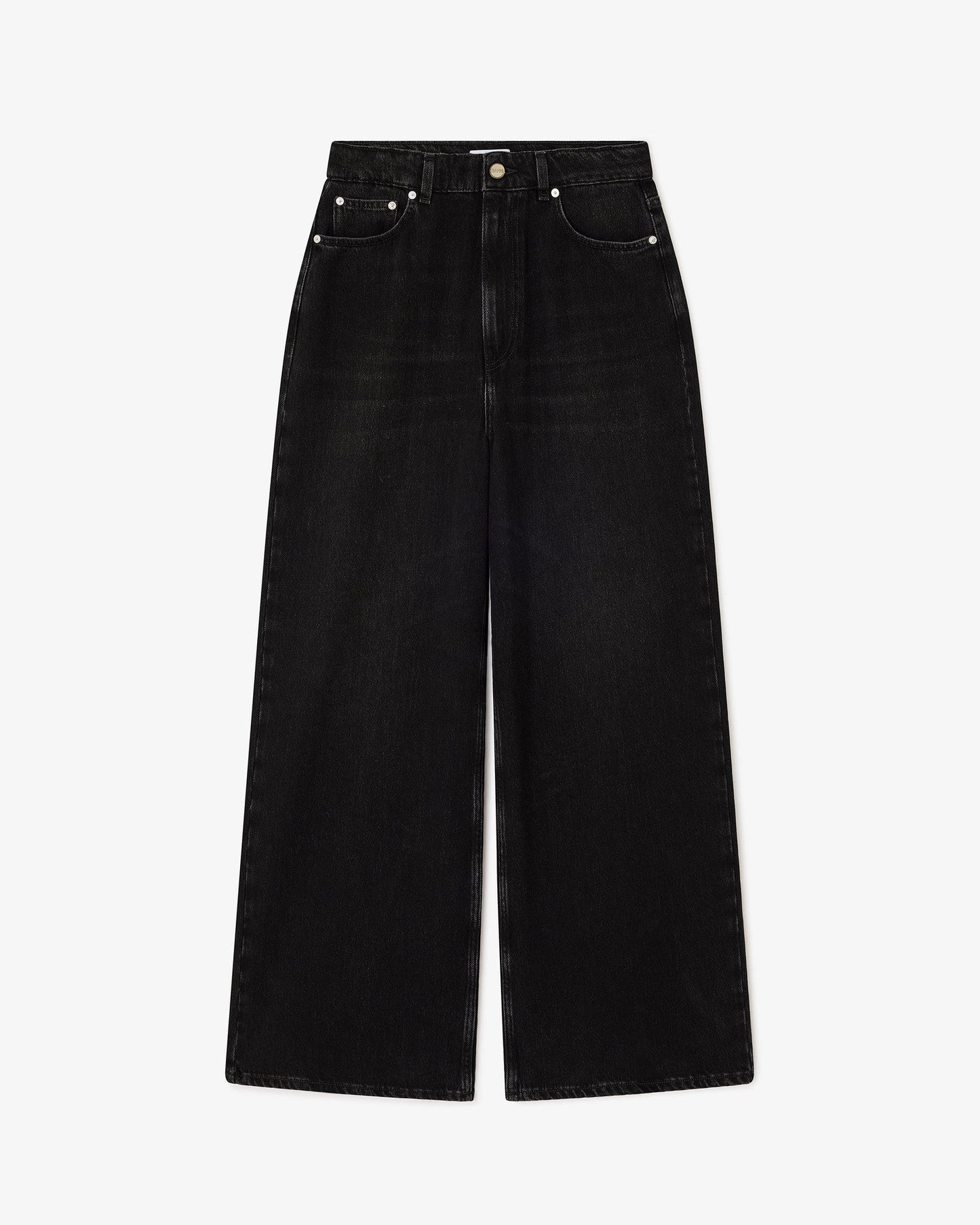 Baggy Jeans in Washed Black