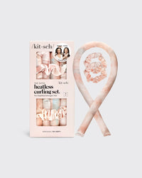 Satin Heatless Curling Set in Sunset Tie Dye