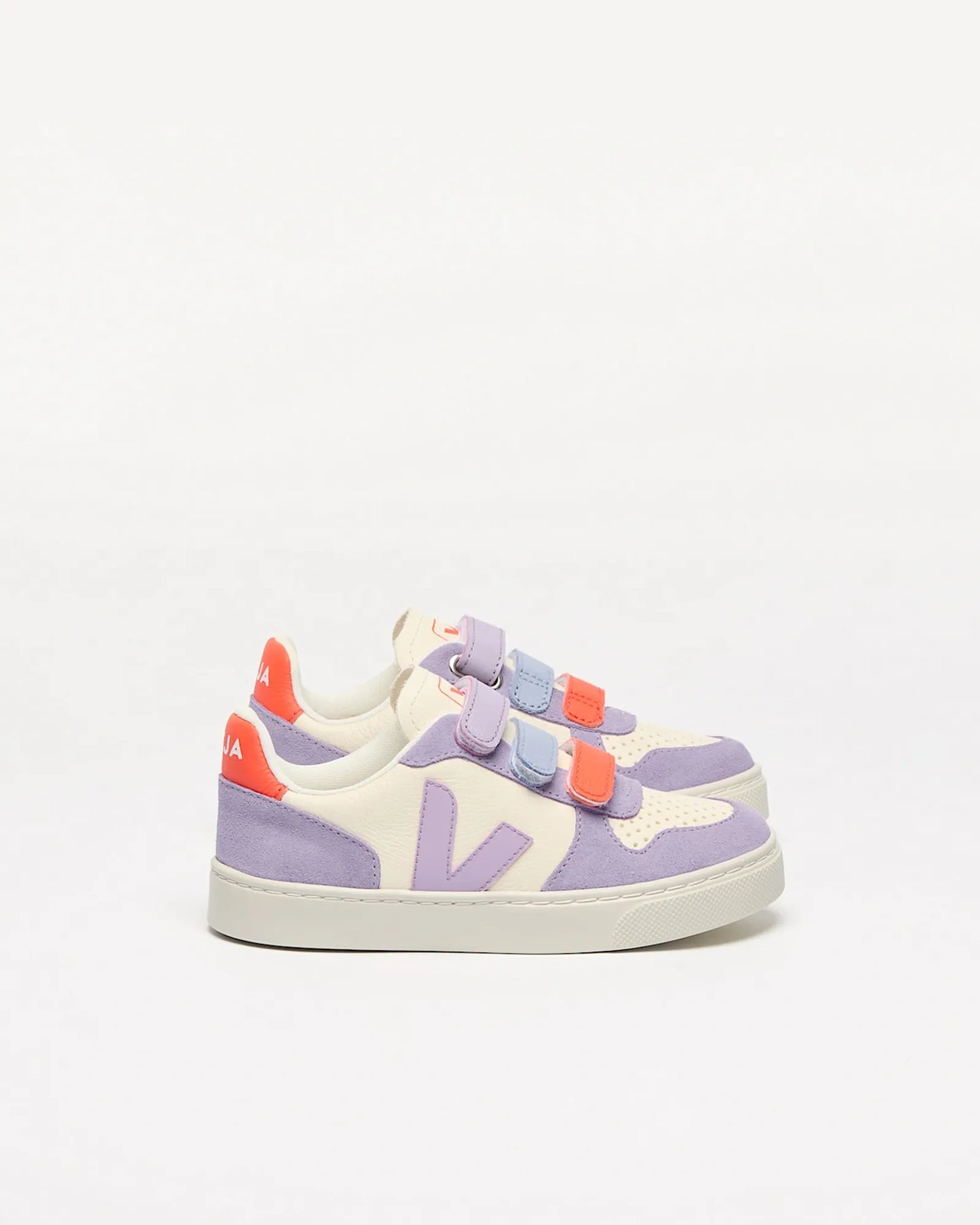 Small V-10 Leather Cashew Multico Orchid Sneakers