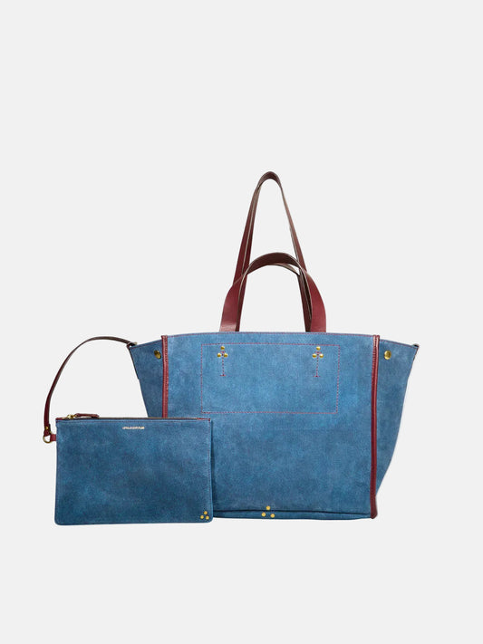 Leon M Bag in Split Suede Jeans
