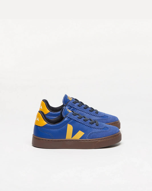 Small Volley Leather Atlantic Ouro Bark Sneakers