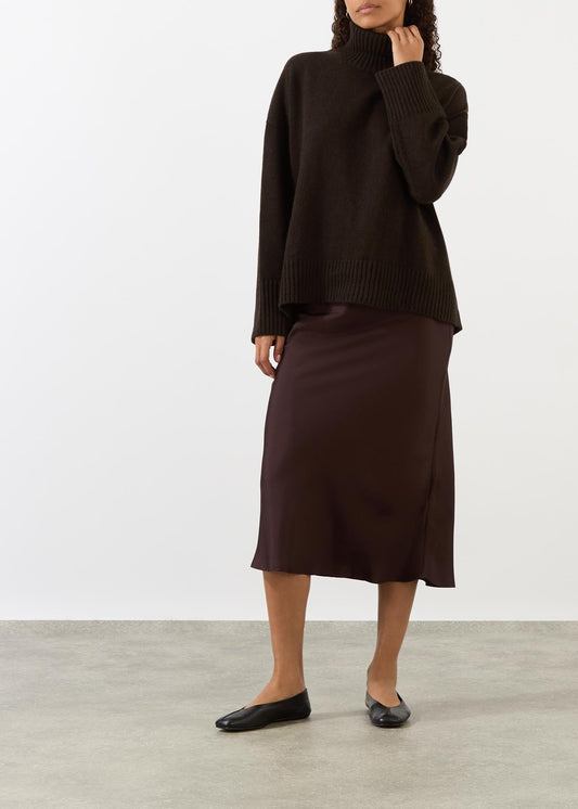 William Turtleneck Jumper in Chocolate
