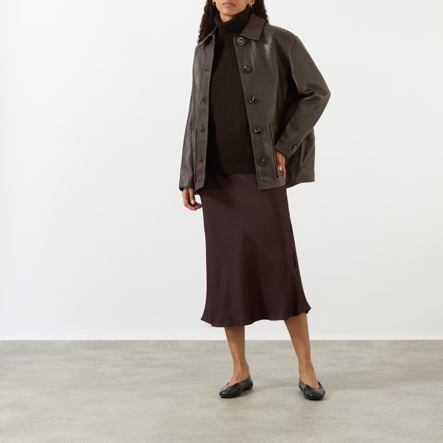 William Turtleneck Jumper in Chocolate