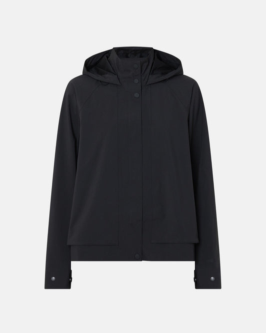 Motion Waterproof Cropped Parka in Black