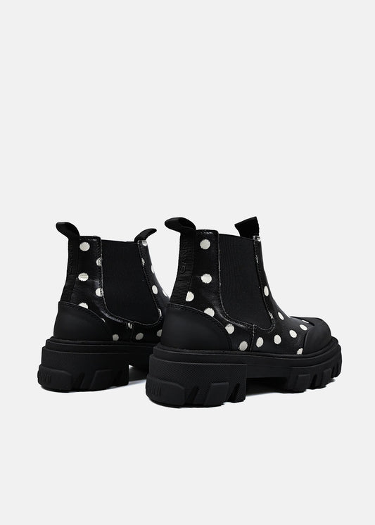 Cleated Low Chelsea Boot in Printed Pelinova