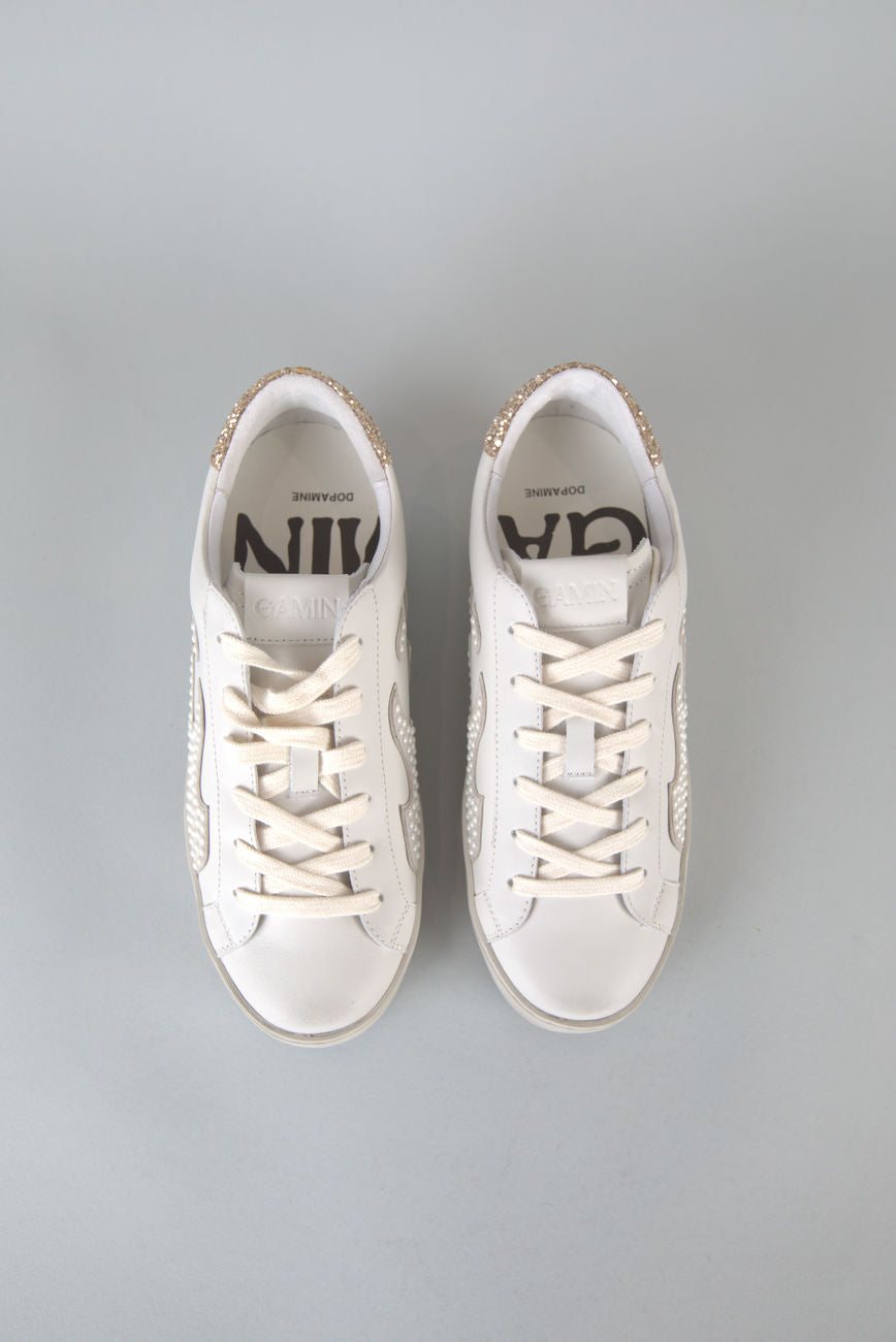 Gamin Sneakers in Blanco White