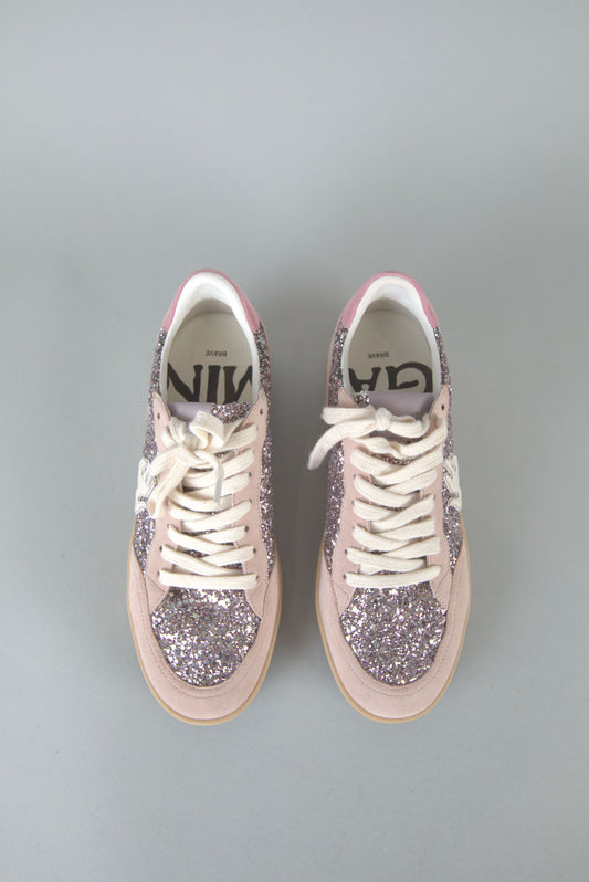 Gamin Sneakers in Glitter Pink