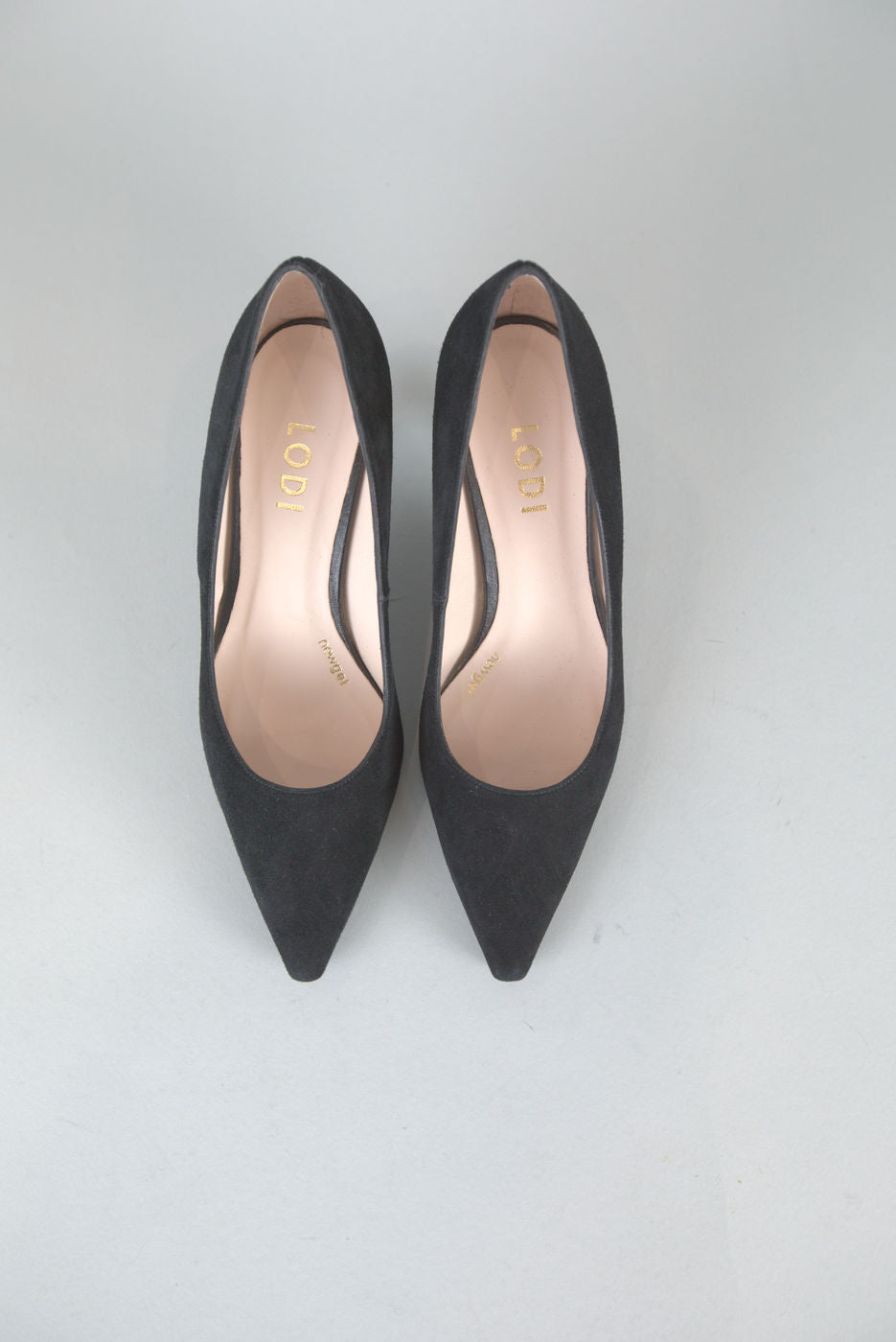 Jona Heel in Black Suede