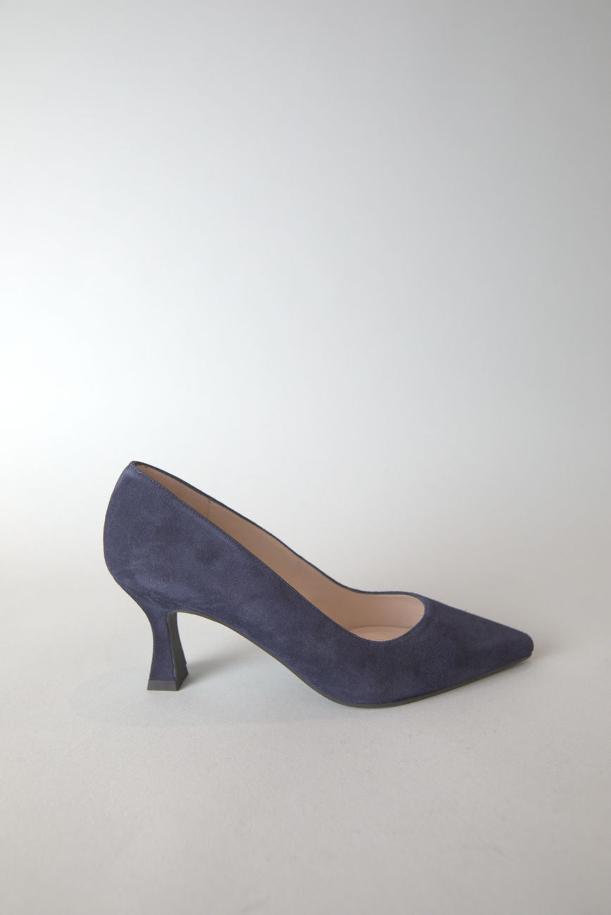 Jona Heel in Navy Suede