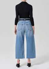 Ayla Raw Hem Crop Jean in Honour