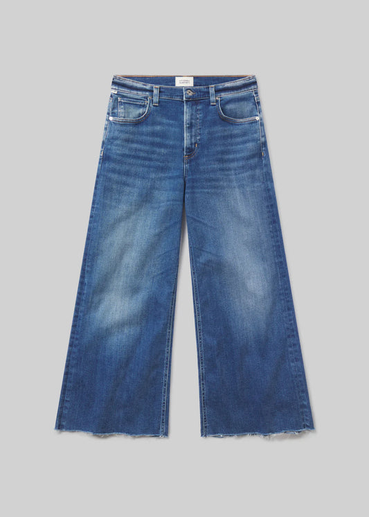 Lyra Wide Leg Crop Jeans in Ambry