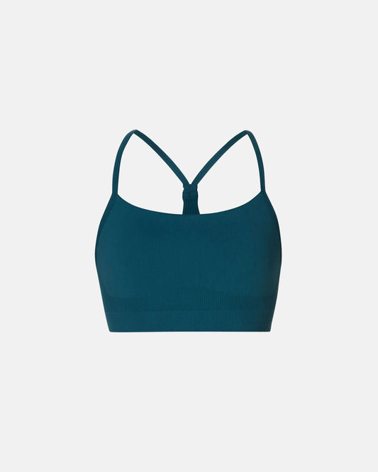 Spirit Restored Seamless Yoga Bra in Deep Green