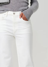Palma Straight Clean Hem Jean in Soft White