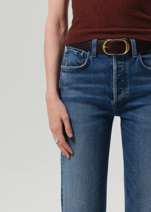 Delfina High Rise Straight Jean in Cici