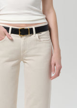 Faye Vintage Straight Jeans in Almond