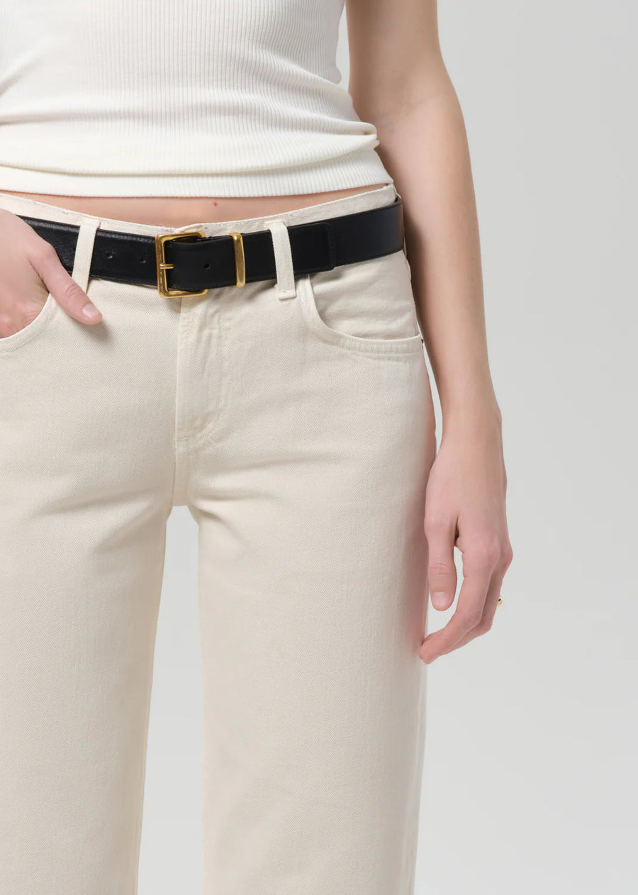 Faye Vintage Straight Jeans in Almond