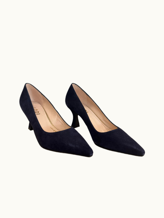 Jona Heel in Navy Suede