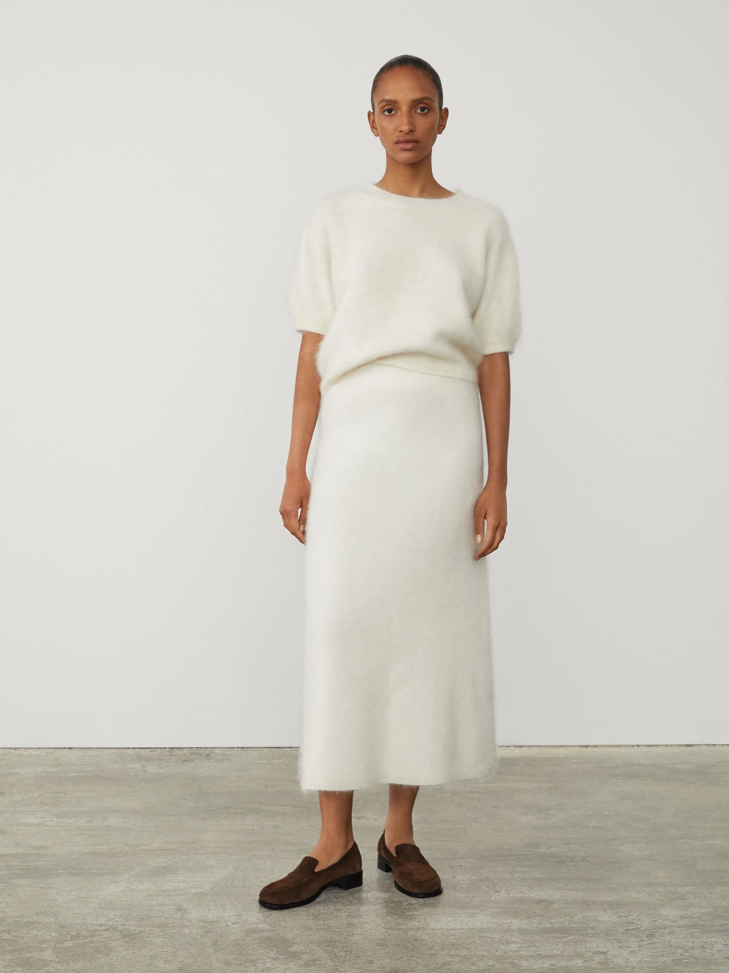 Juniper Sweater in Cream Brushed