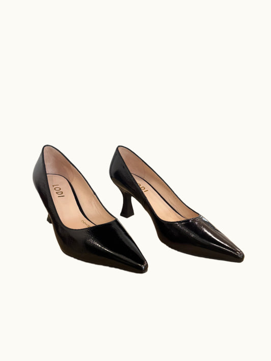 Jona Heel in Patent Black
