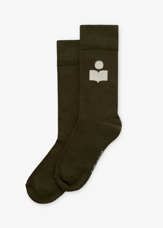Siloki socks - dark khaki - Isabel Marant