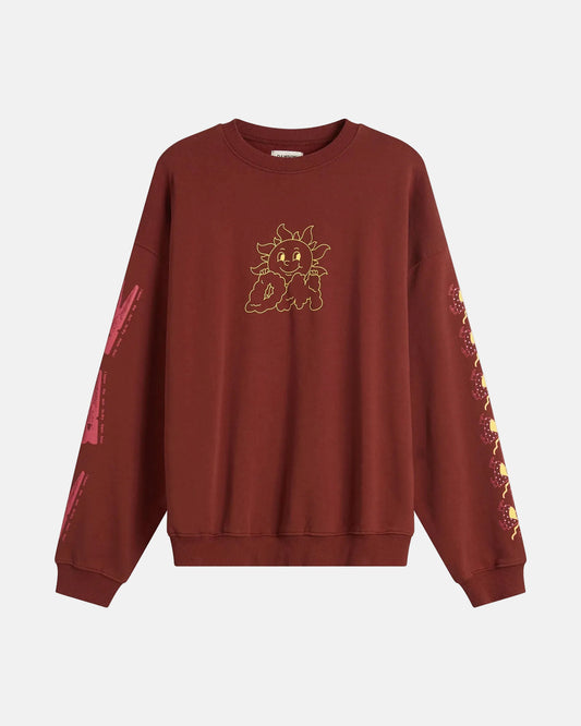 Sundried Washing Line Sweatshirt in Brick