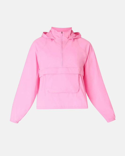 Runner's High Packaway Jacket in Guava Pink