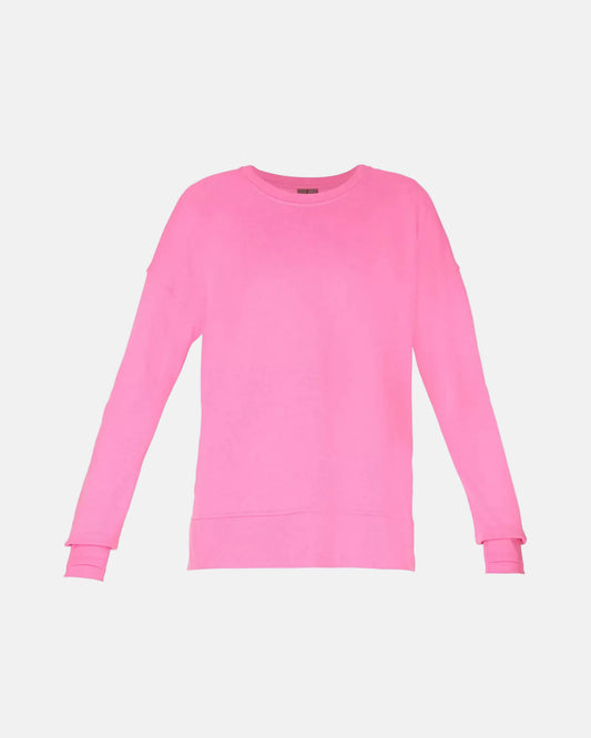 After Class Longline Sweatshirt in Guava Pink