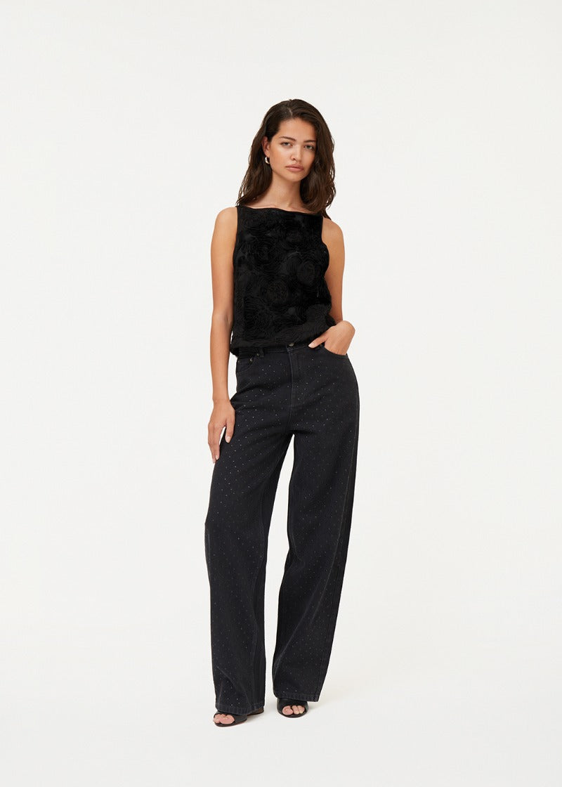 HIGH RISE JEANS DARK GREY - ROTATE