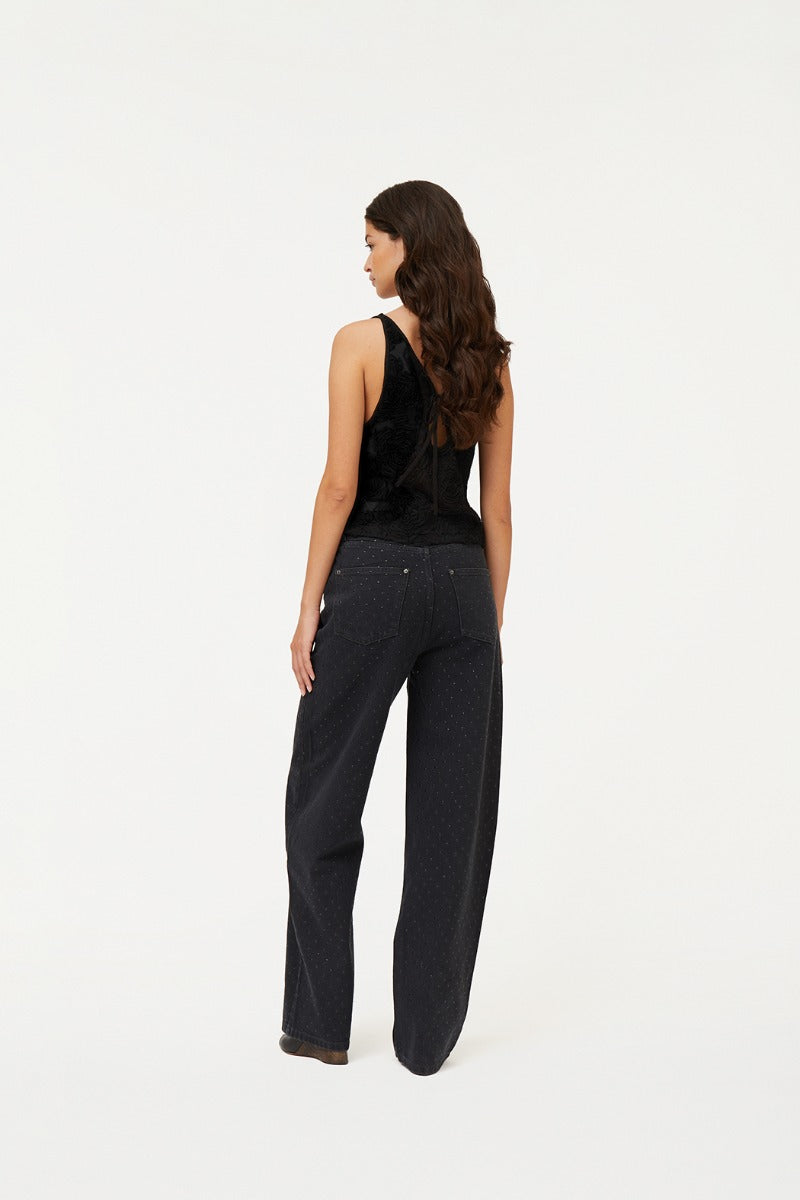 HIGH RISE JEANS DARK GREY - ROTATE
